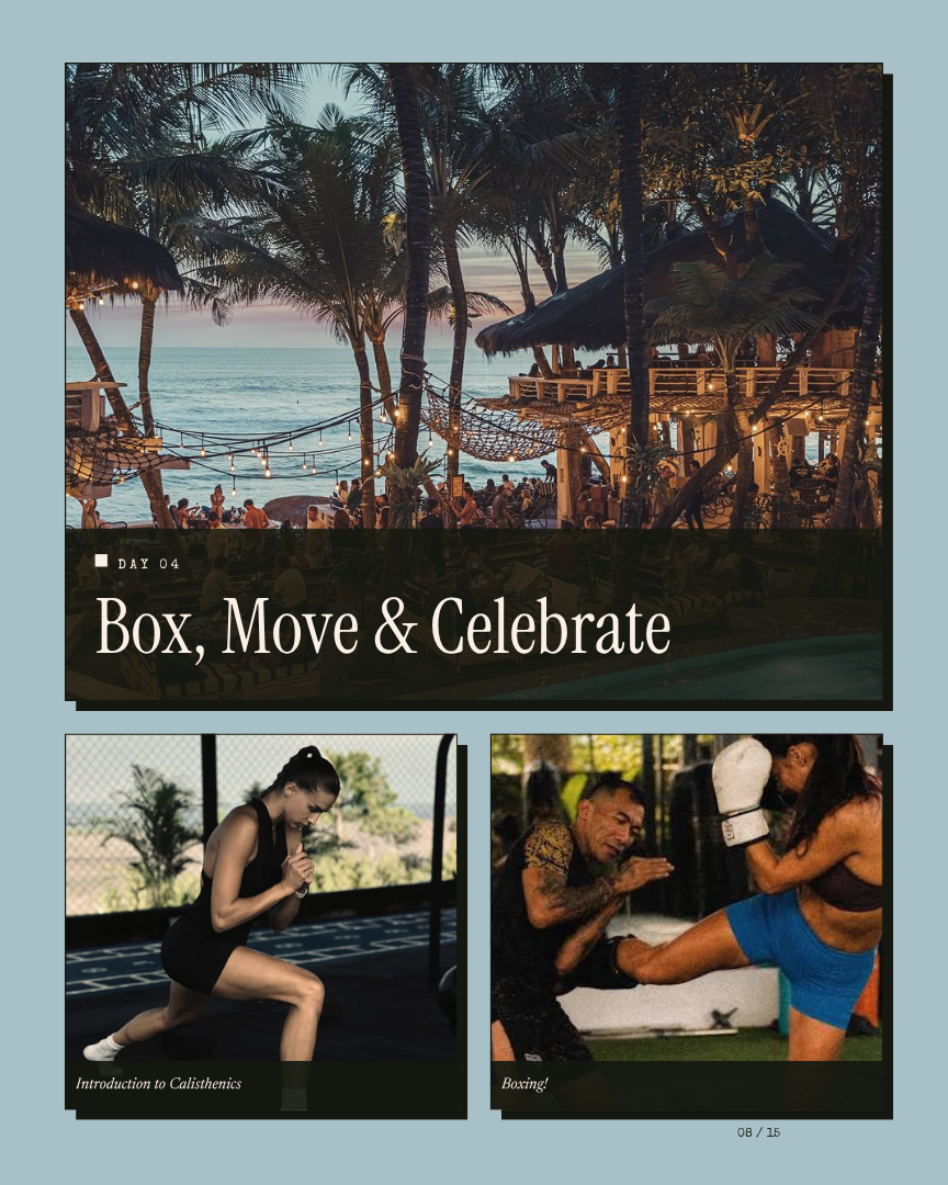 Bali Unlock: Built to Move itinerary page 7