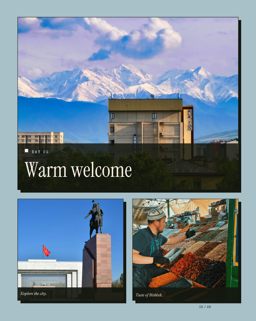 Kyrgyzstan Unlock: Horse Trek itinerary page 1