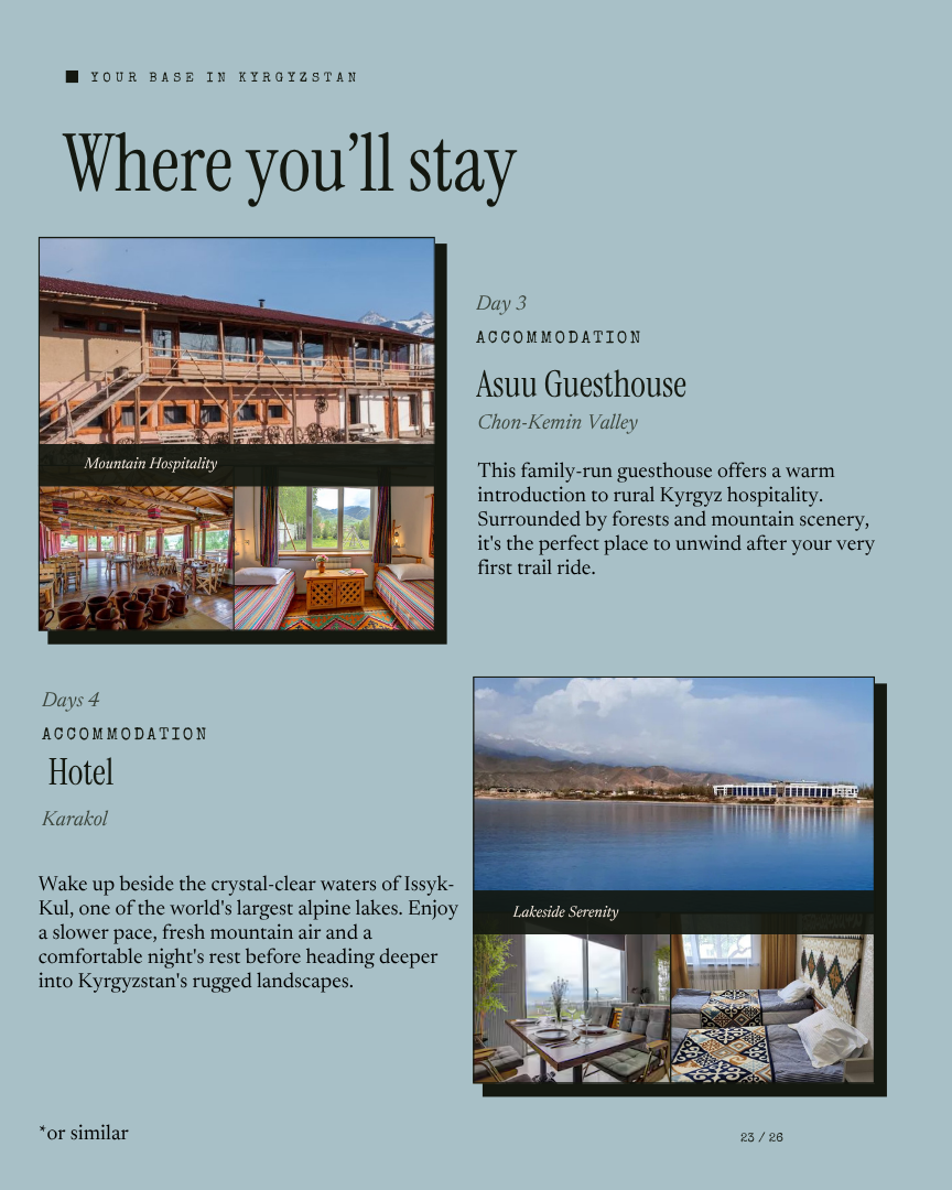 Kyrgyzstan Unlock: Horse Trek itinerary page 22