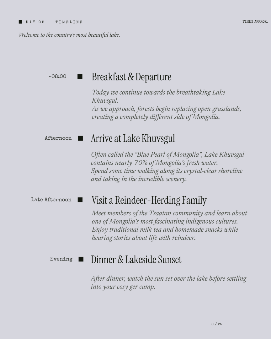 Mongolia Unseen: Winter Wonderland itinerary page 10