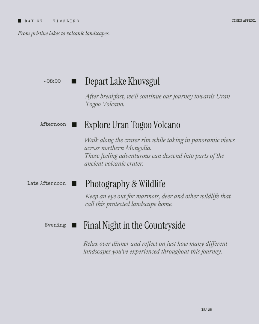 Mongolia Unseen: Winter Wonderland itinerary page 14