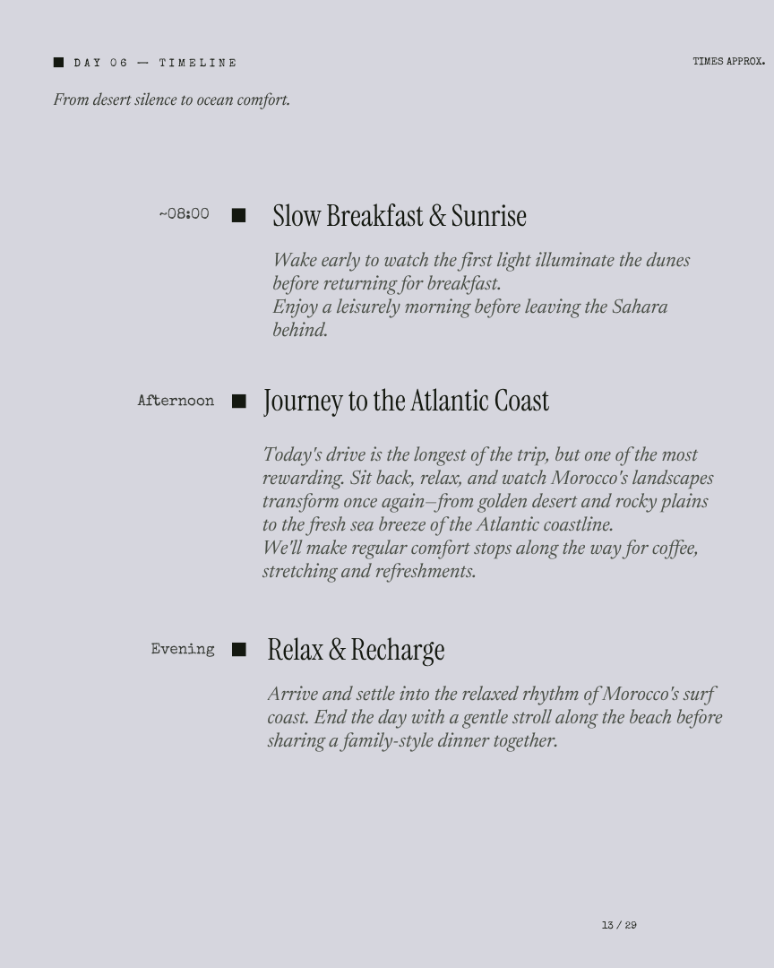 Morocco Unseen: Sahara Desert & Atlantic Coast itinerary page 12