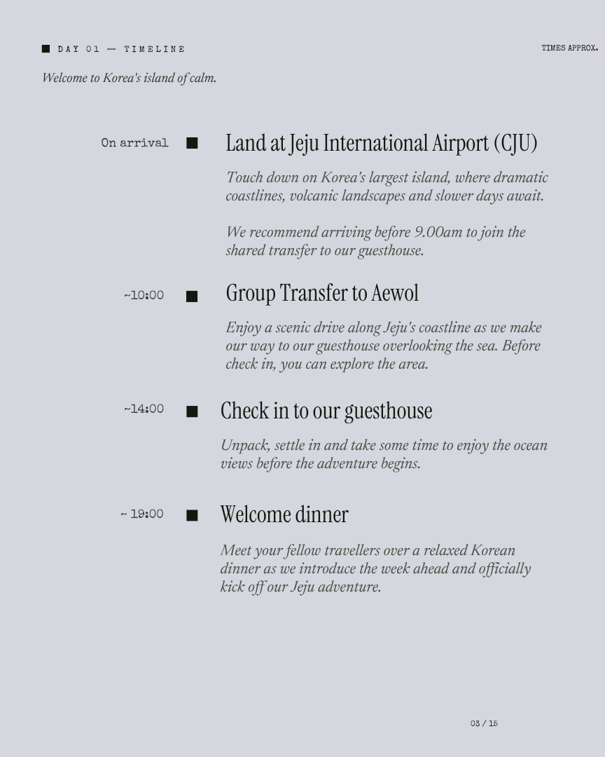 Jeju Unwind: Cafés, Coastlines & Calm itinerary page 2