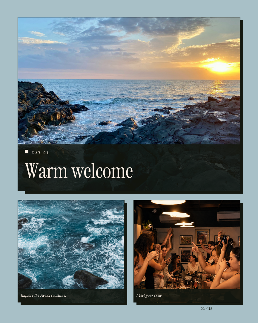 Jeju Unwind: Cafés, Coastlines & Calm itinerary page 1
