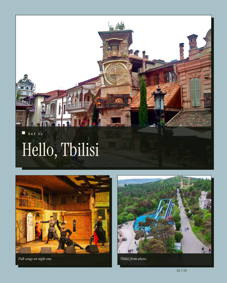 Georgia Unseen: Wine Harvest and Caucasus Mountains itinerary page 1