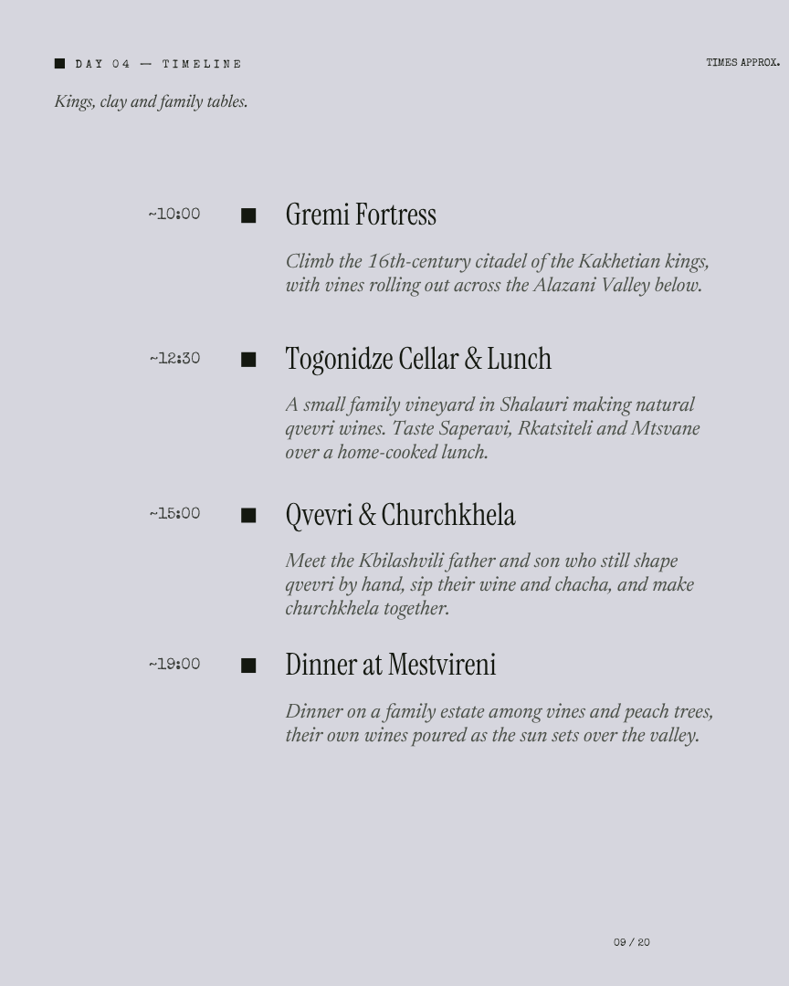 Georgia Unseen: Wine Harvest and Caucasus Mountains itinerary page 8