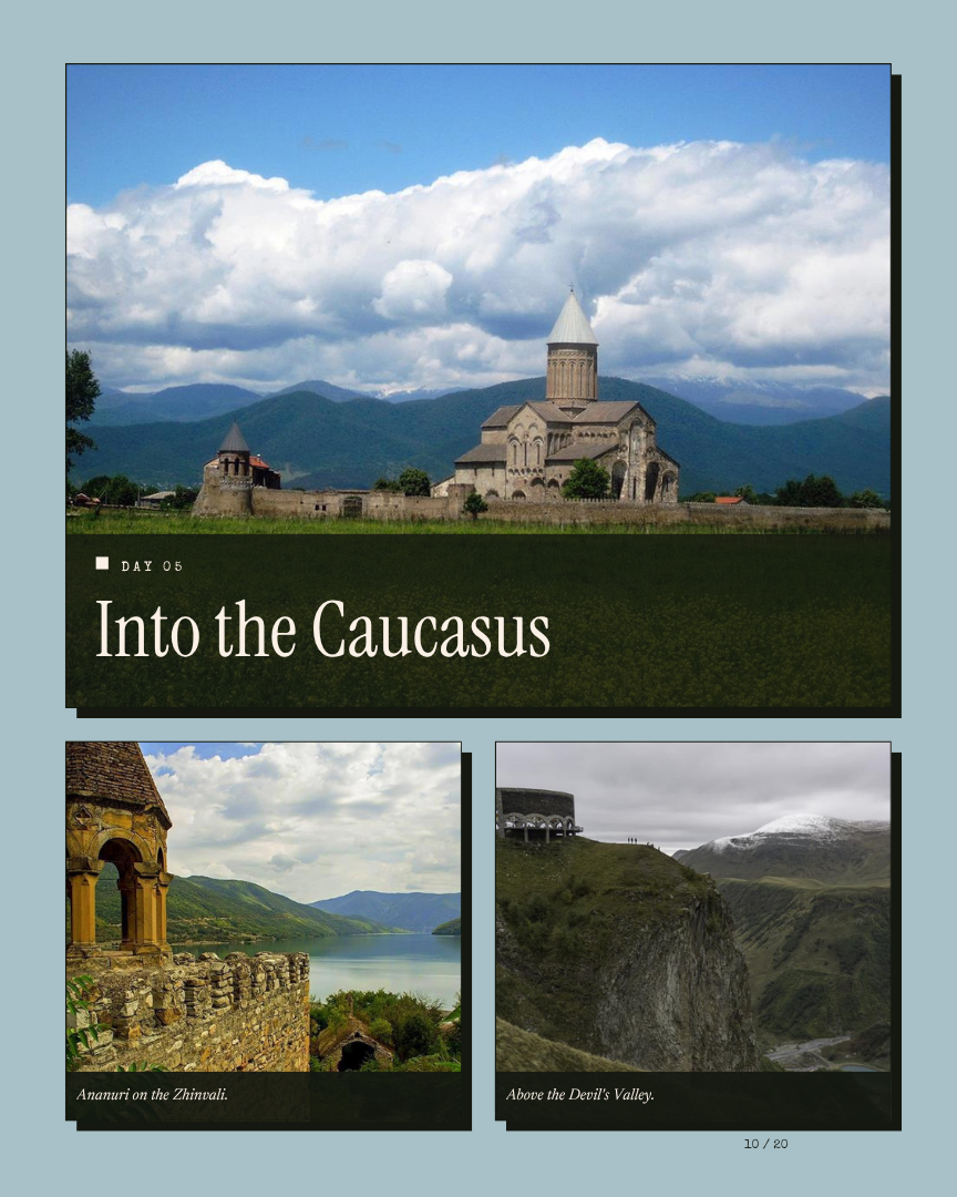 Georgia Unseen: Wine Harvest and Caucasus Mountains itinerary page 9