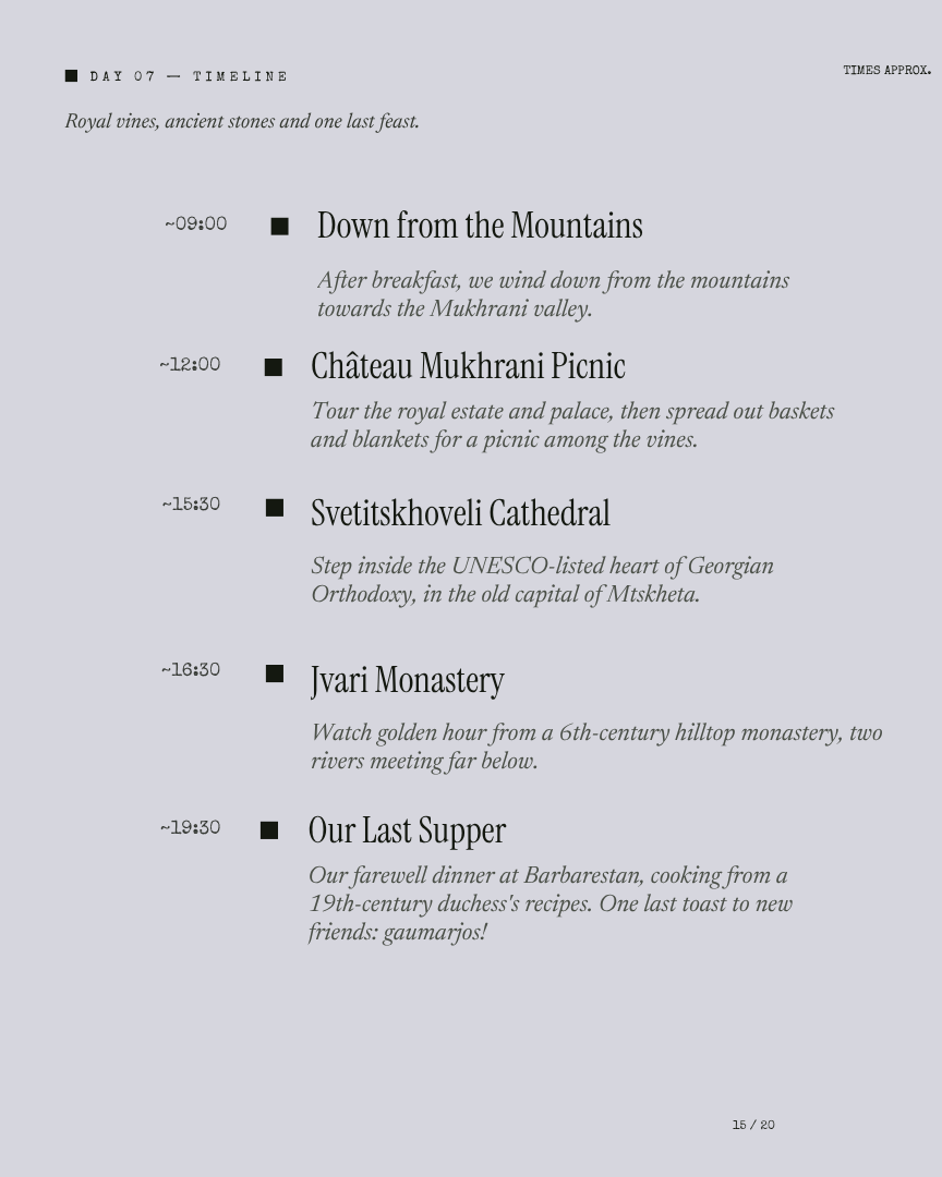 Georgia Unseen: Wine Harvest and Caucasus Mountains itinerary page 14
