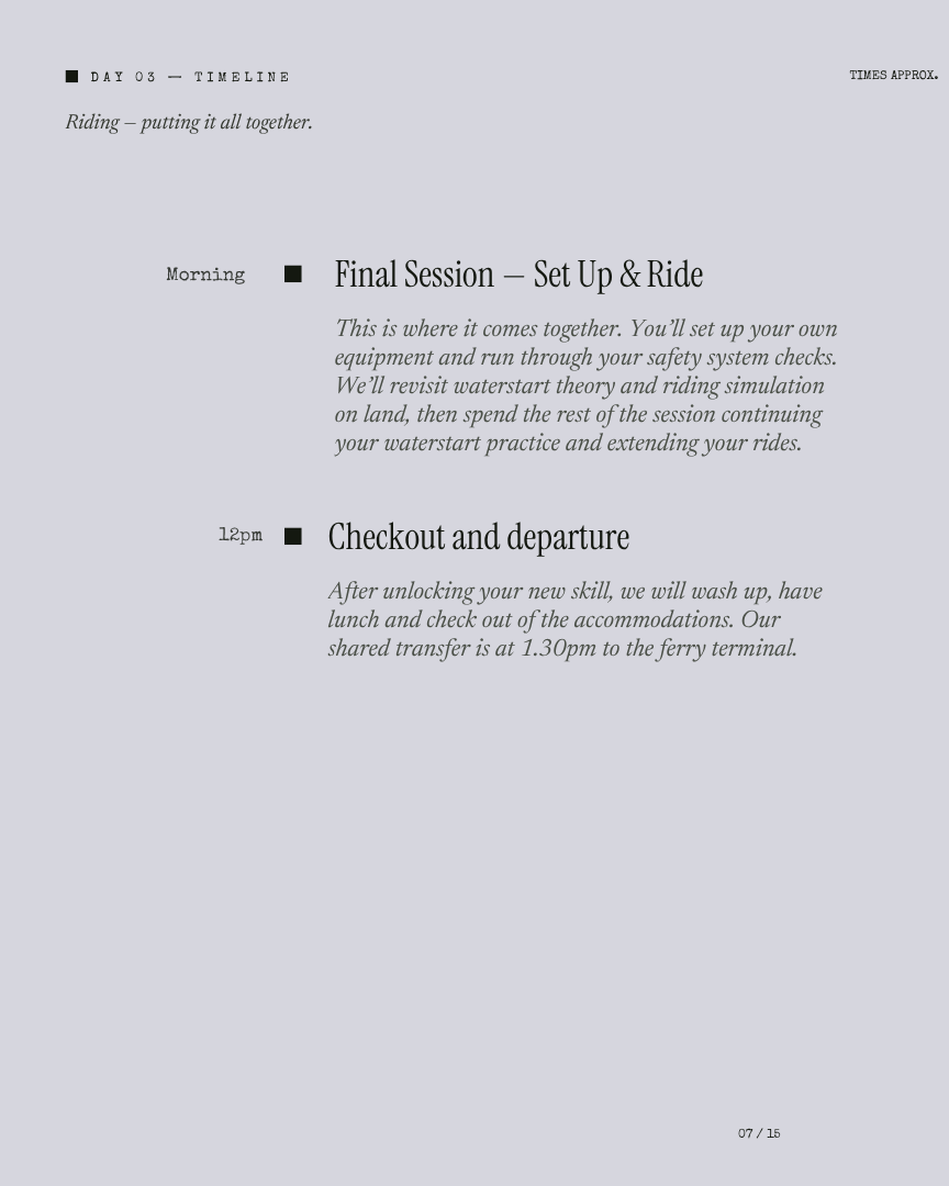 Kitesurf Unlocked: Bintan Getaway itinerary page 6