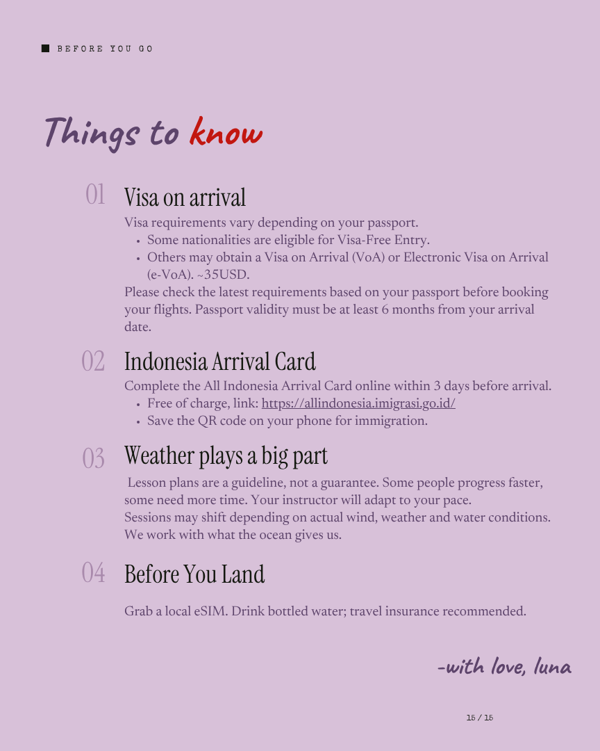 Kitesurf Unlocked: Bintan Getaway itinerary page 9
