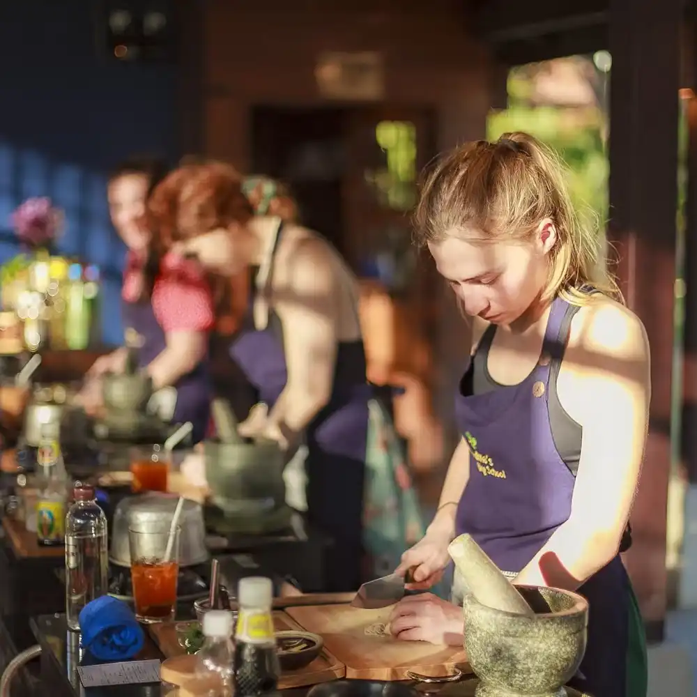 Thai cooking class.