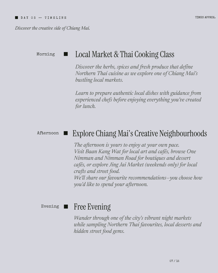 Chiangmai Unseen: Lantern Festival Edition itinerary page 6