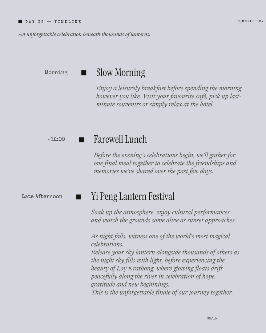 Chiangmai Unseen: Lantern Festival Edition itinerary page 8