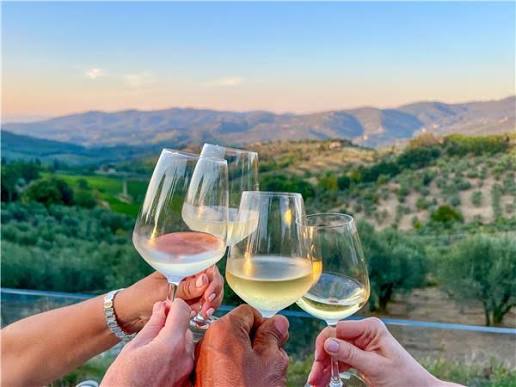 Wine tasting.