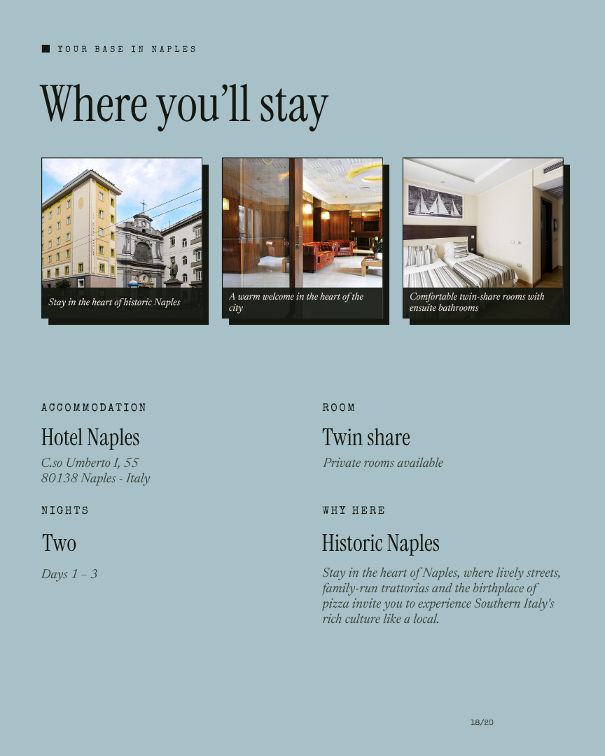 Italy Unseen: Amalfi Coast, Cuisine & Culture itinerary page 17