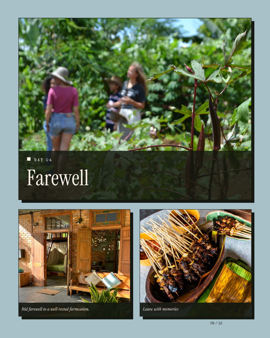 Farmcation Unwind: A Getaway from Jakarta itinerary page 7
