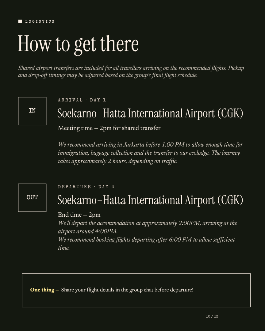Farmcation Unwind: A Getaway from Jakarta itinerary page 9