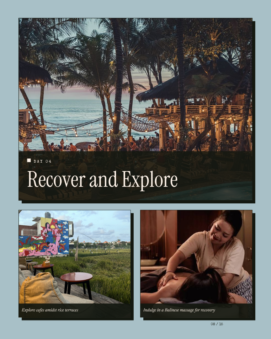 Bali Unlock: Surf Camp itinerary page 7