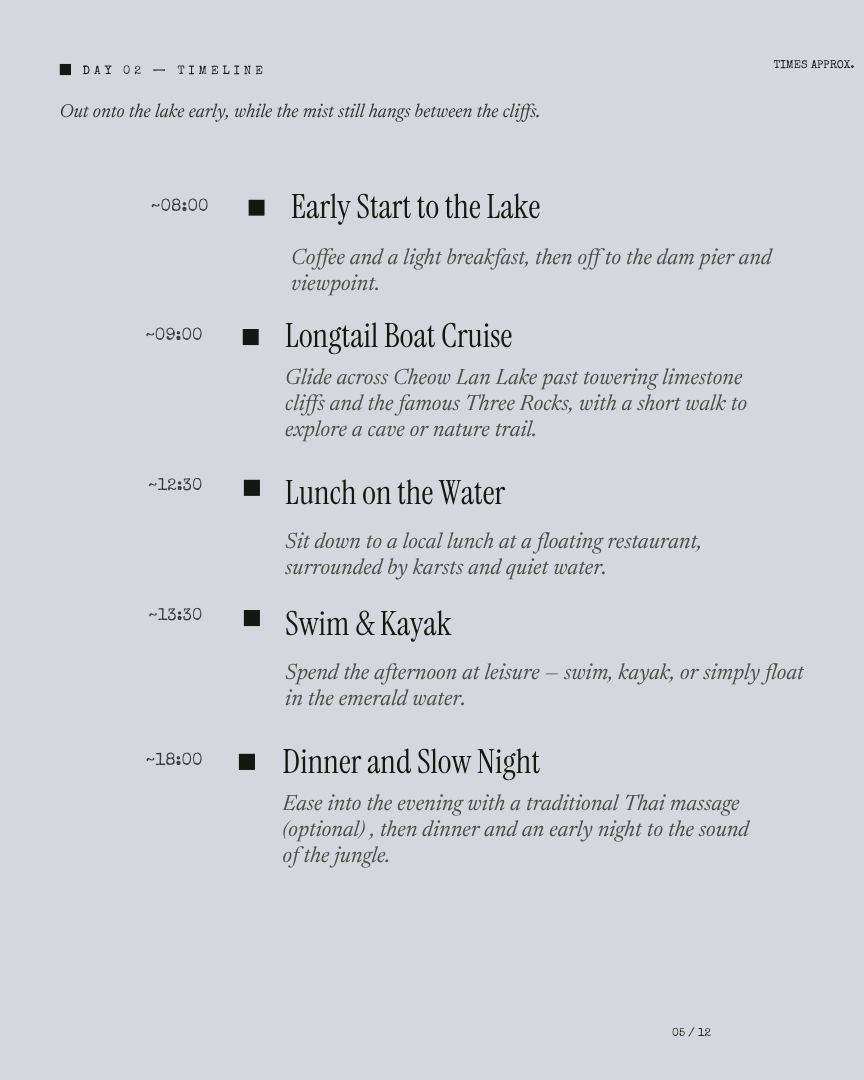 Thailand's Amazon Unwind: Rainforest, Lake & Mangroves itinerary page 2