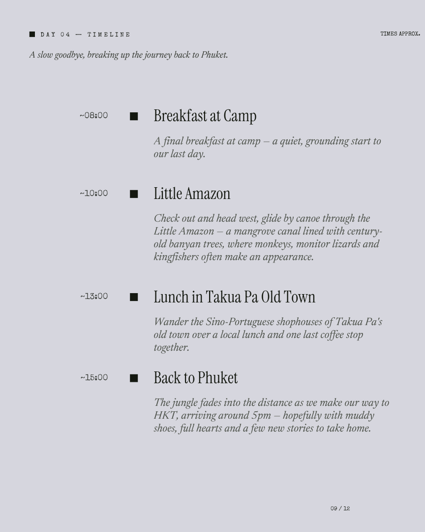Thailand's Amazon Unwind: Rainforest, Lake & Mangroves itinerary page 8