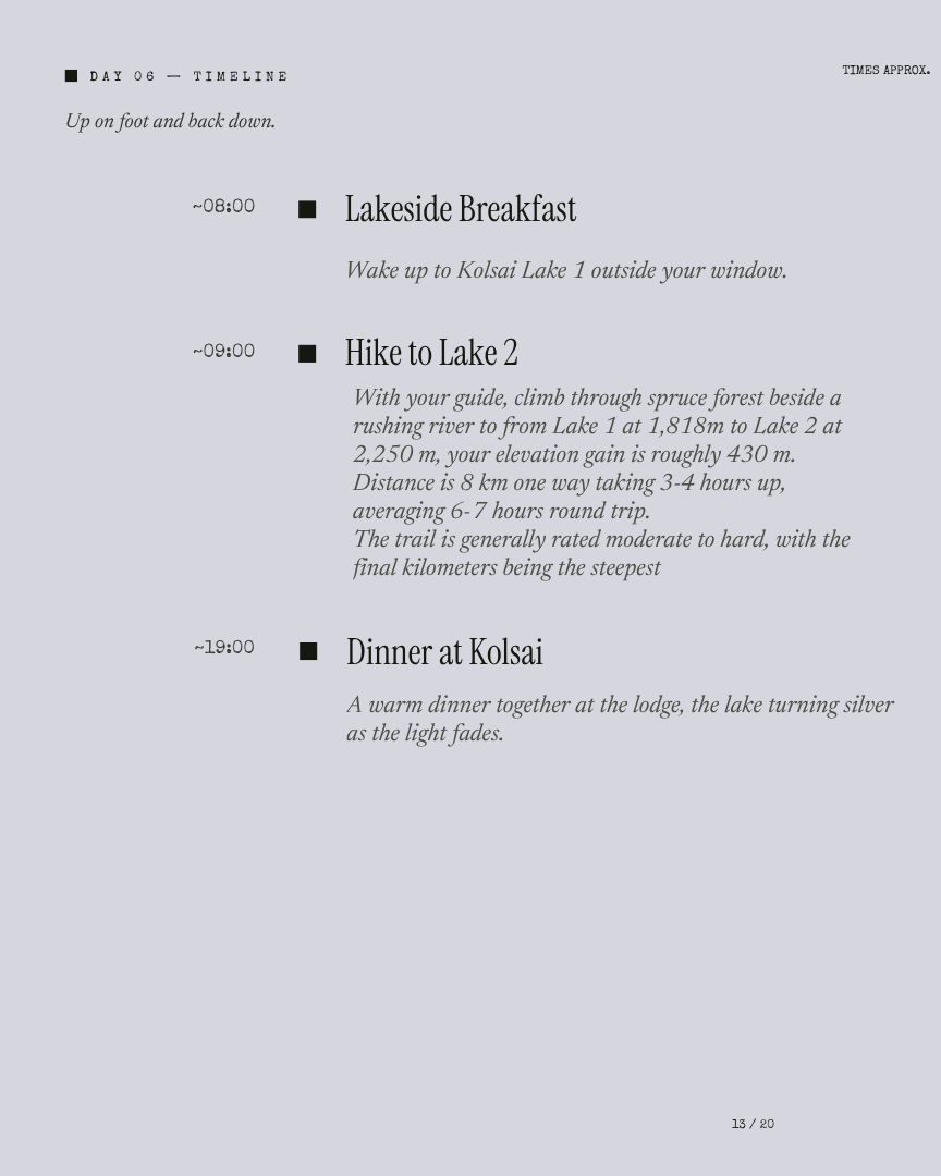 Kazakhstan Unseen: Canyons, Steppe & Alpine Lakes itinerary page 11