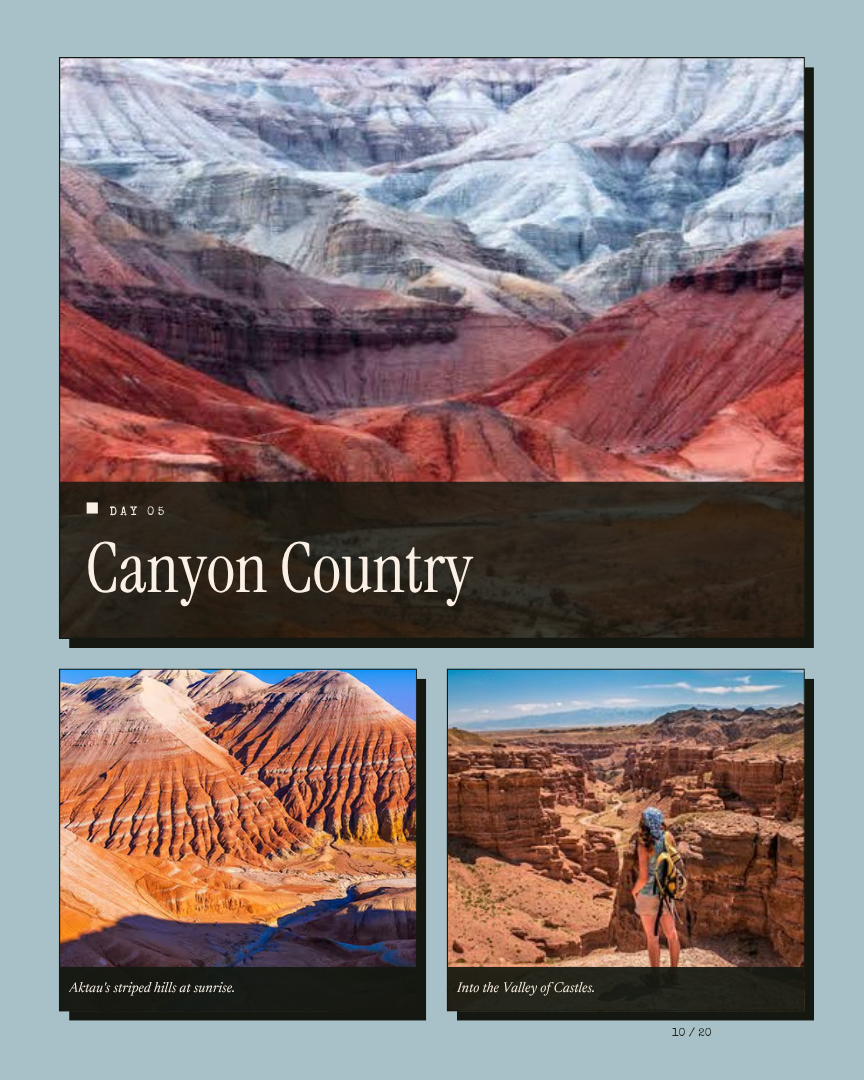 Kazakhstan Unseen: Canyons, Steppe & Alpine Lakes itinerary page 12