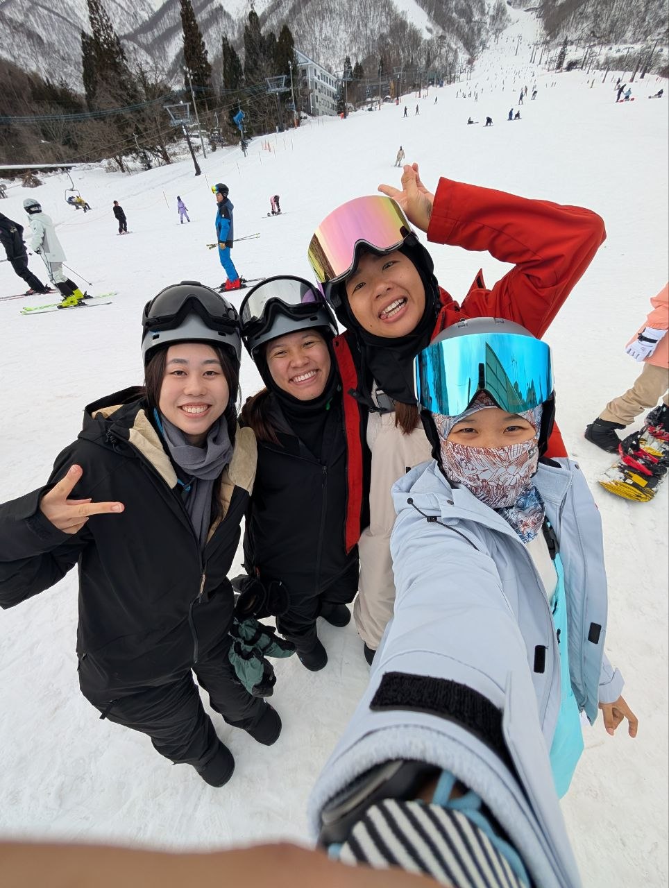 Ride with your crew who are all beginners!