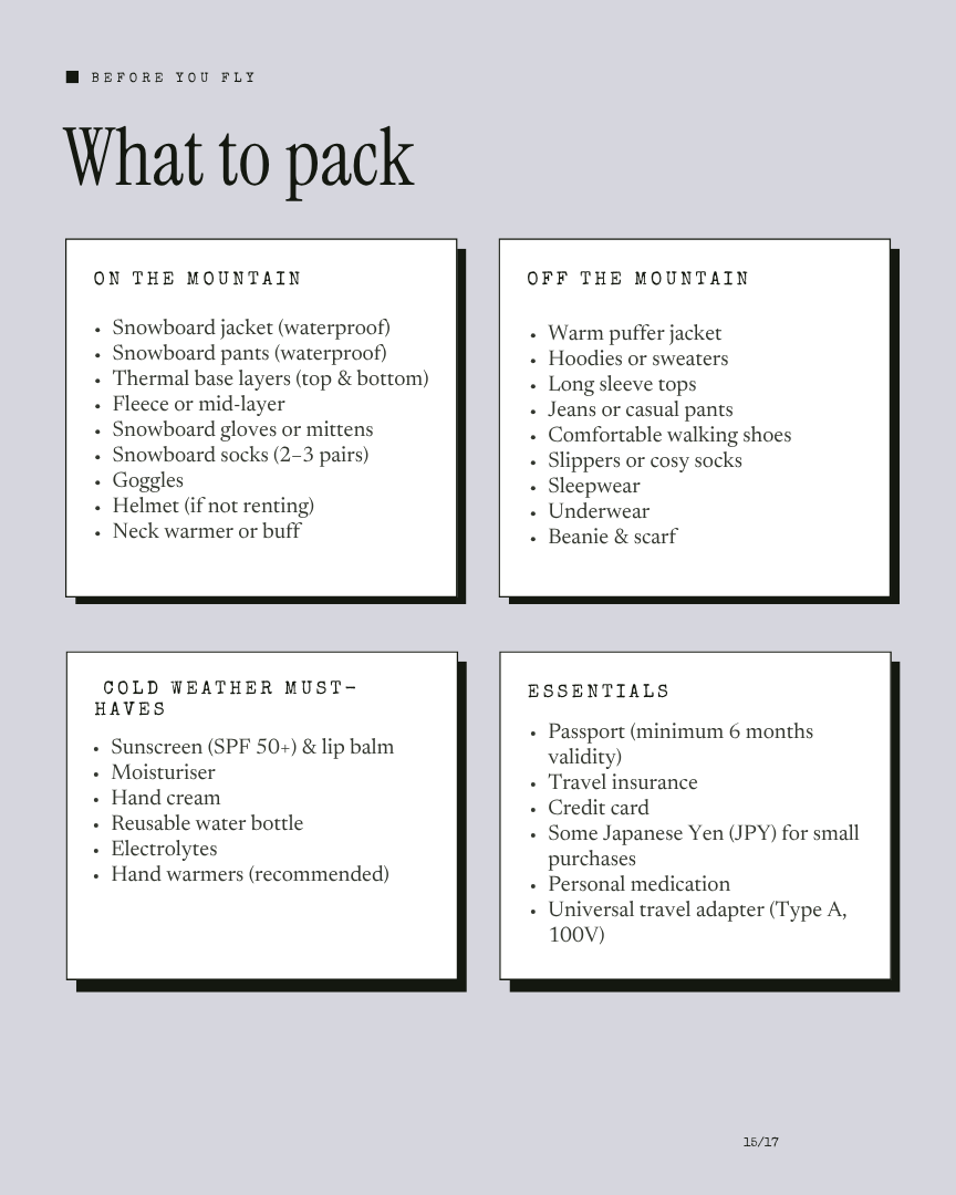 Hakuba Unlock: Beginner Snowboard itinerary page 14