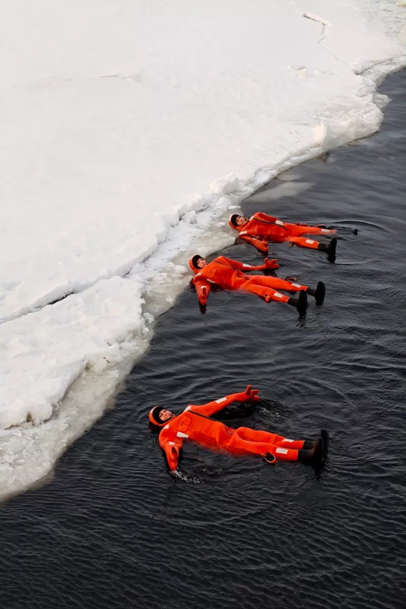 Float on the Arctic Sea.