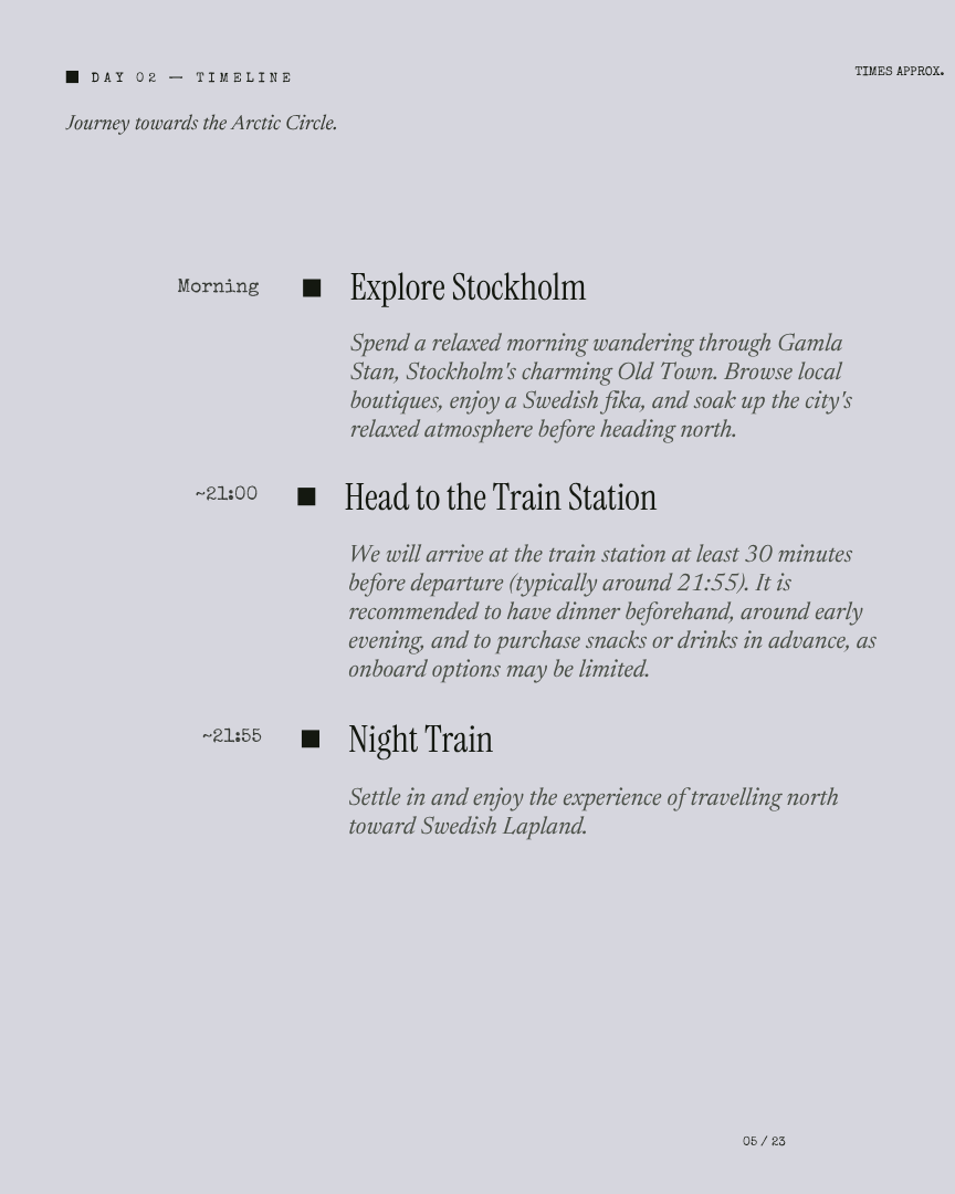 Swedish Laplands Unseen: Northern Lights & Arctic Dreams itinerary page 4