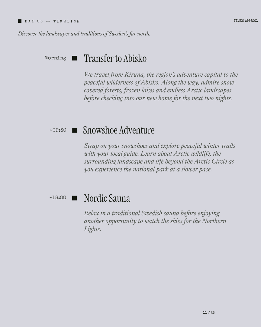 Swedish Laplands Unseen: Northern Lights & Arctic Dreams itinerary page 10