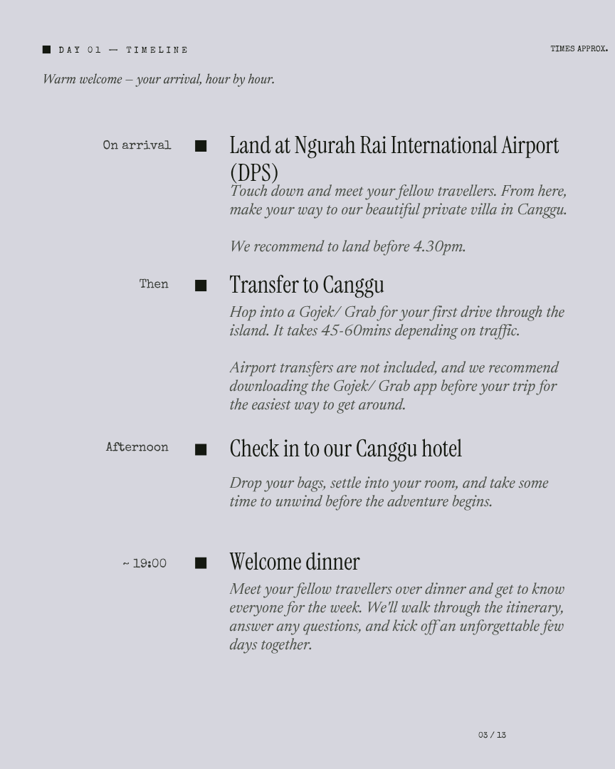 Bali Unwind: Surf, Spa & Slow Living itinerary page 2