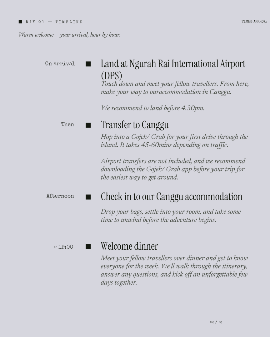 Bali Unwind: Surf, Spa & Slow Living itinerary page 2