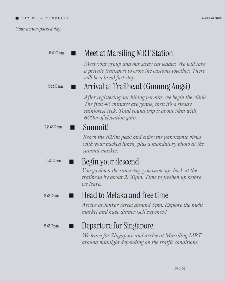 Gunung Angsi Unlock: Level Up Your Hike itinerary page 2