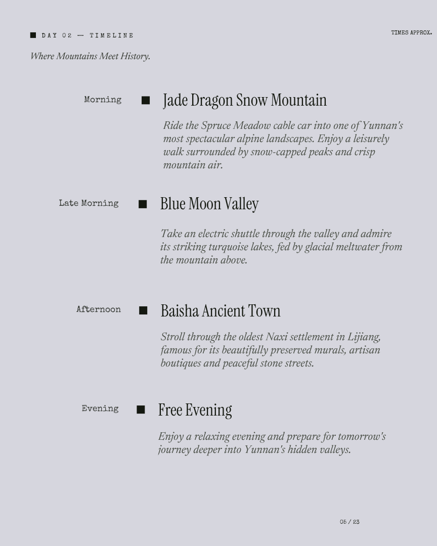 Yunnan Unseen: Taste the Hidden Highlands itinerary page 4