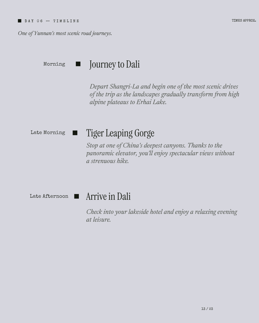 Yunnan Unseen: Taste the Hidden Highlands itinerary page 12