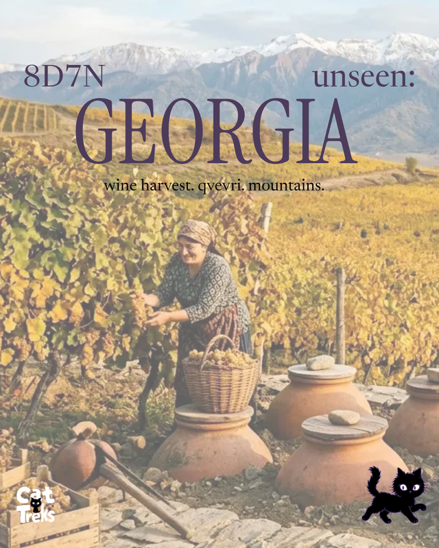 Georgia Unseen: Wine Harvest and Caucasus Mountains trip poster